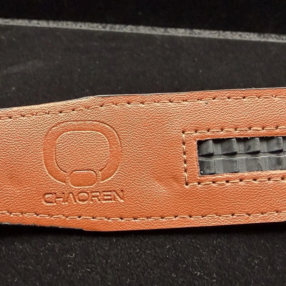 Chaoren Men Ratchet Belt Adjustable Trim To Fit Grey Carbon Fiber Buckle Golf
